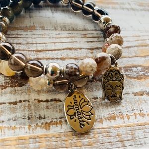 Yoga Bracelet Set Essential Oil Diffuser Bracelets